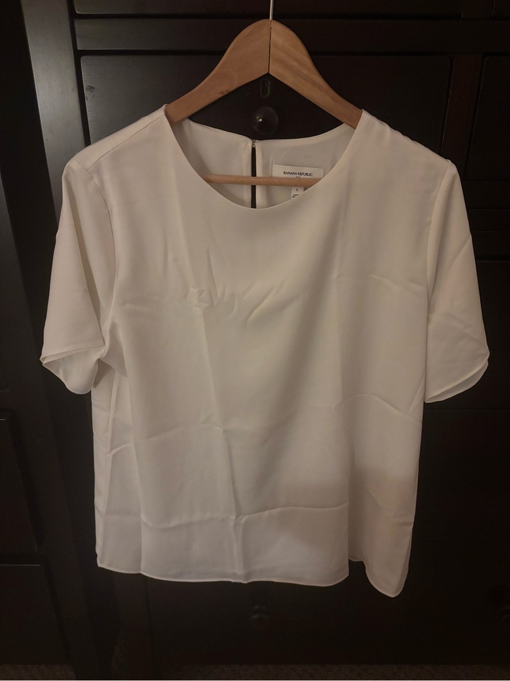 Banana Republic Short-Sleeve Crewneck Blouse